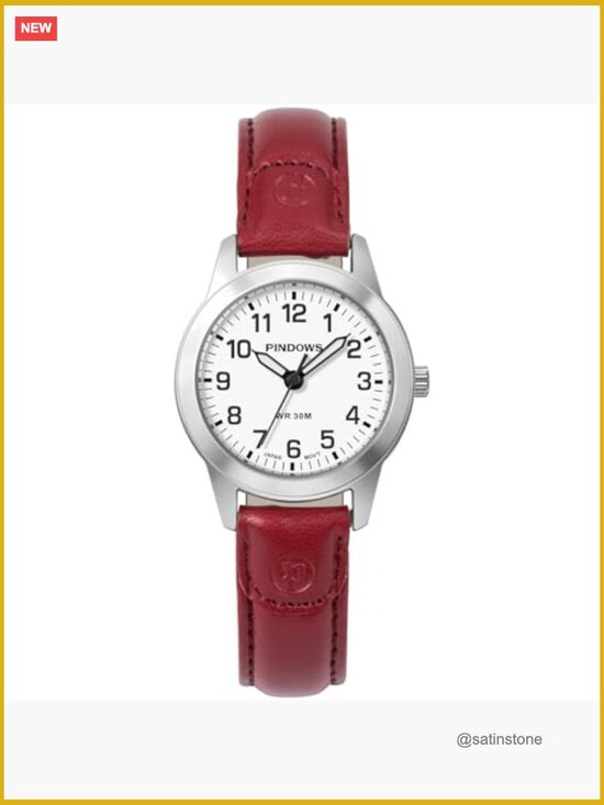 Slim Minimalist Analog Watch with Leather Strap main image 4